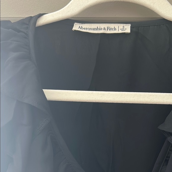 A&F Black Ruffle Blouse - Picture 2 of 2